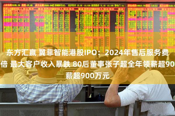 东方汇赢 翼菲智能港股IPO：2024年售后服务费翻了3倍 最大客户收入暴跌 80后董事张子超全年领薪超900万元