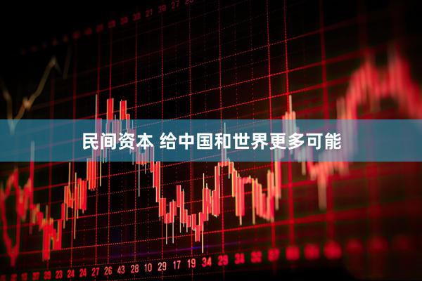 民间资本 给中国和世界更多可能