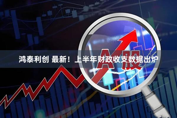鸿泰利创 最新！上半年财政收支数据出炉