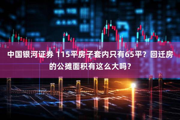 中国银河证券 115平房子套内只有65平？回迁房的公摊面积有这么大吗？
